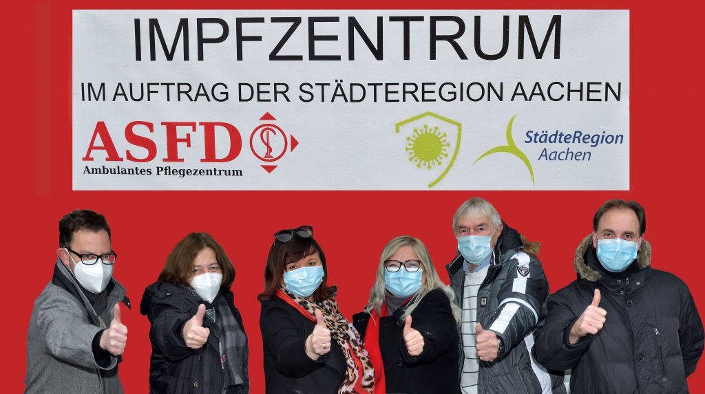Pütz-Turala, Eschweiler und andere freuen sich über Eröffnung des ASFD-Impfzentrums